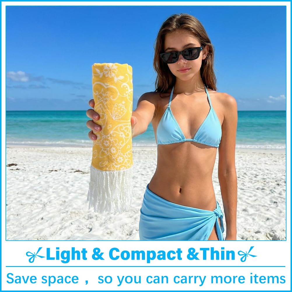 Amazon.com: Vikumond Thin Turkish Beach Towel Lightweight Soft