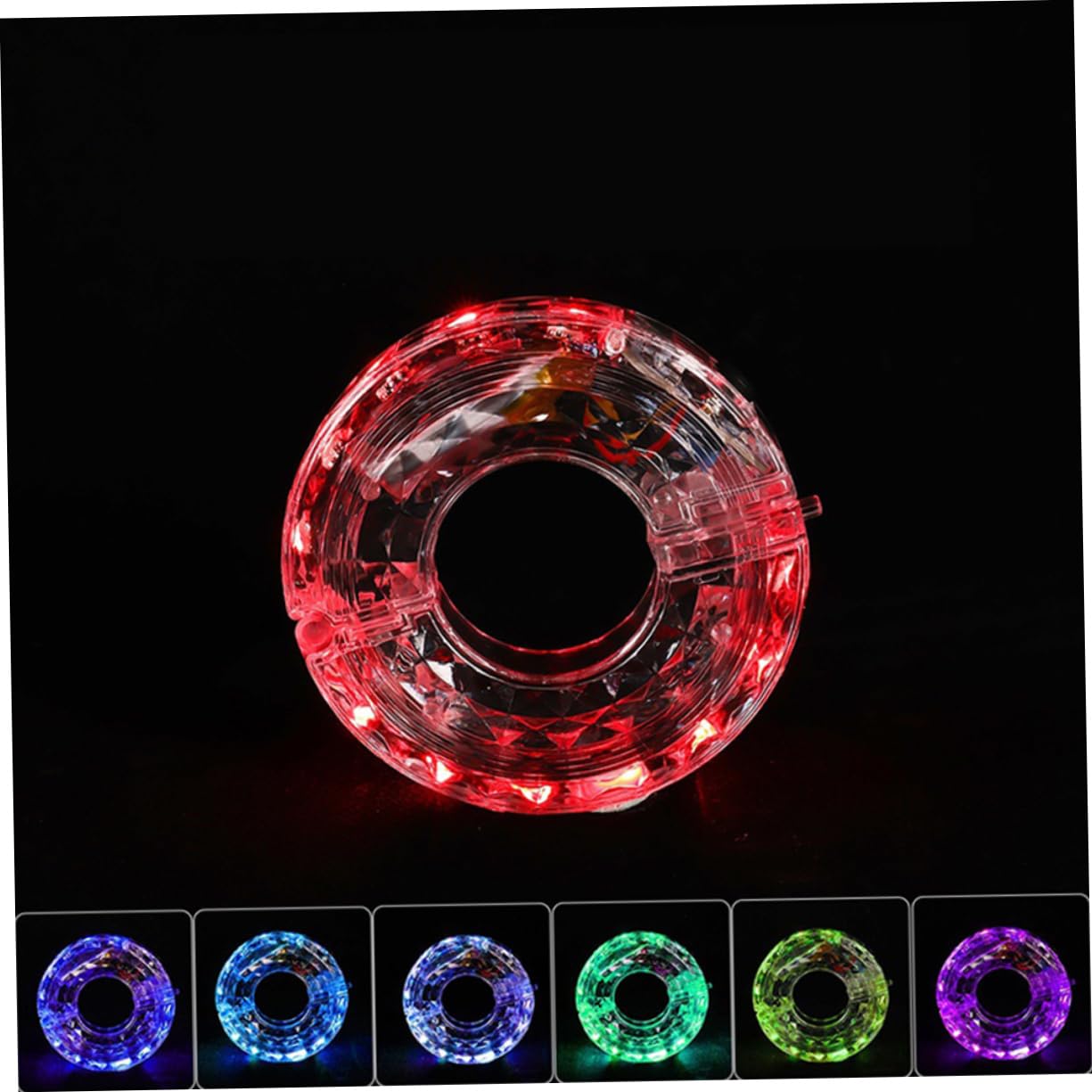 HEMOTON 5 Pièces Curseur Flash Intelligent éclairage de vélo décoratif Light Wheels à vélo à LED Lampe de vélo décorative Feux de vélo lumières LED vélo Lampe pour Roue Plastique Blanche