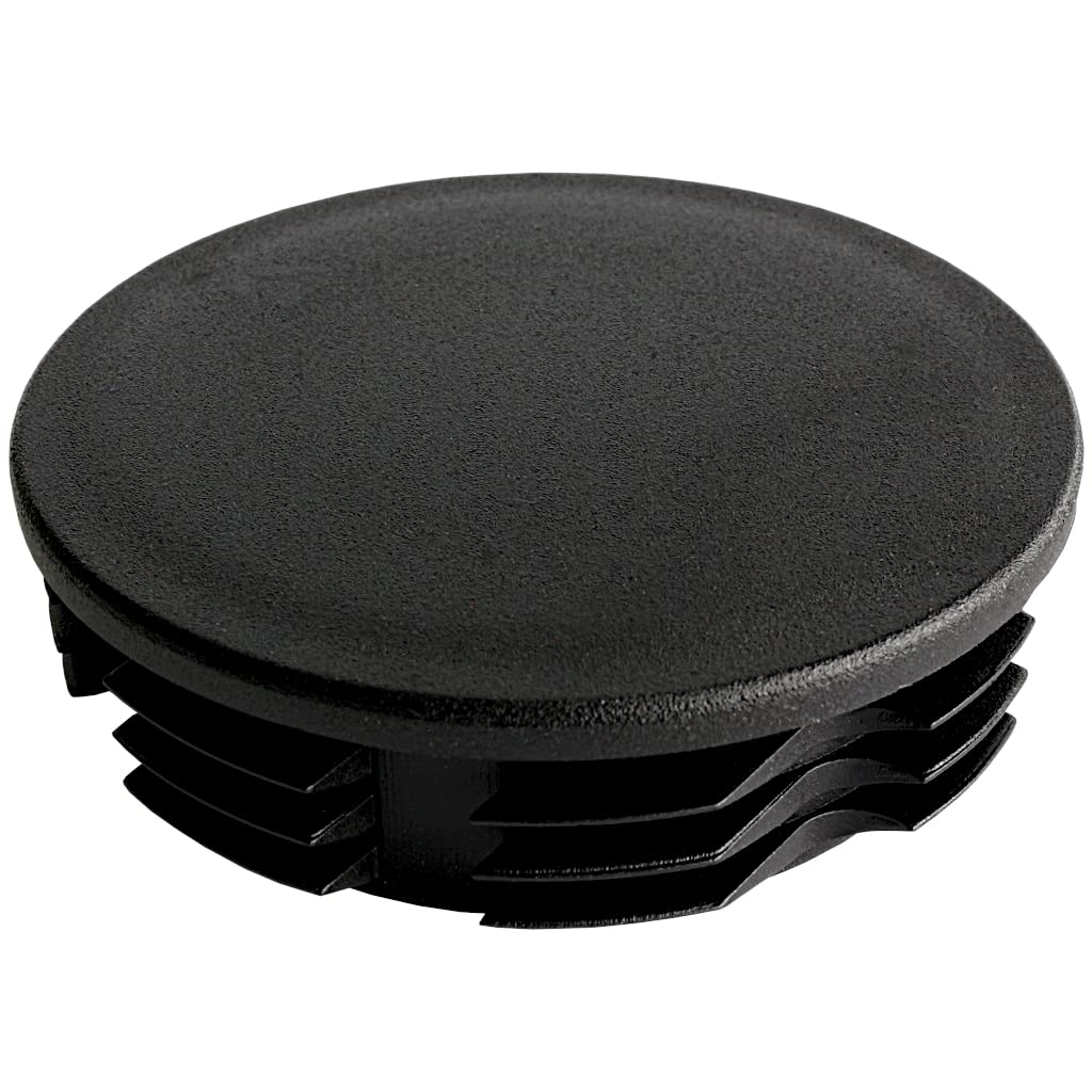 TIBU Zatyczki lamelowe, okrągłe zaślepki do rur, zaślepki do rur, osłona, 50 sztuk, okrągła rura, Ø 80 x 2 mm