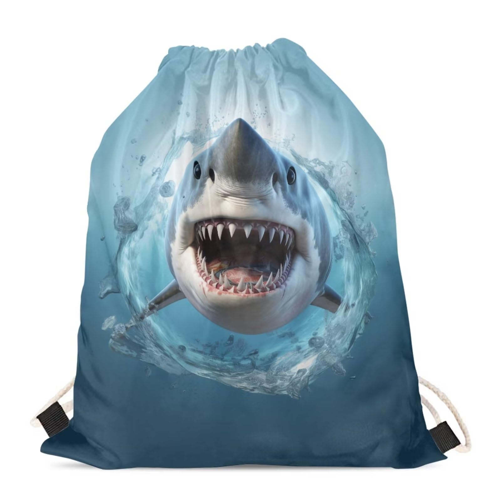 Upetstory Animals Patterned Drawstring Gym Bag for Teens Kids, Cinch Backpack for School Gifts