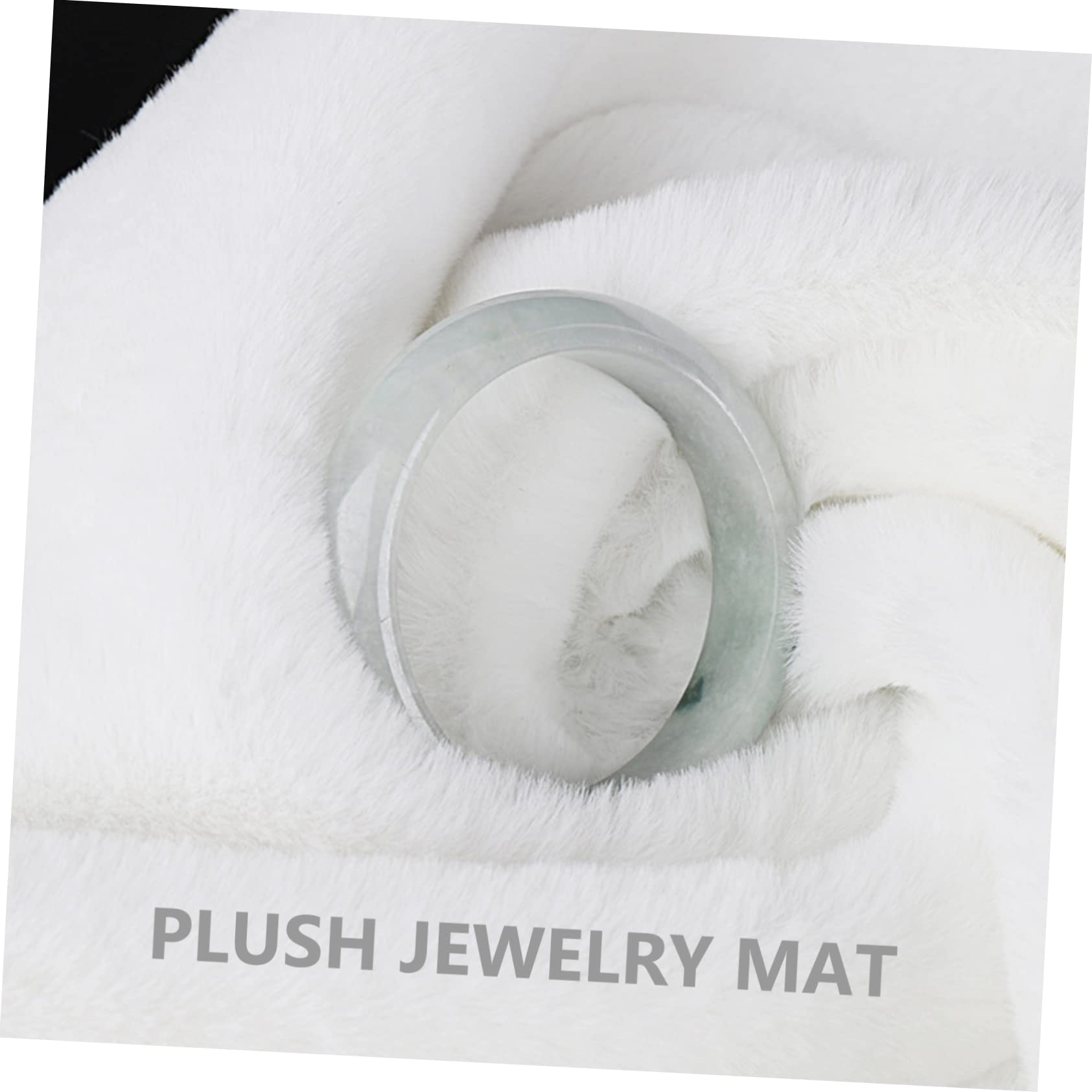 5 pièces tissu de présentation de bijoux plateau de bague de bijoux blanc chaîne de main bracelet bracelet plateau de présentation boucles d'oreilles plateaux de vitrine vitrine porte-bijoux en peluch