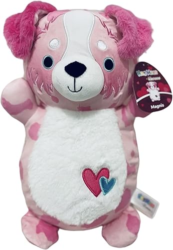 Miniatura 2 de Squishmallows Original HugMees Magnis The Australian Shepherd Pink Dog - Peluche de San Valentín - Peluche oficial grande y ultrasuave de Jazwares