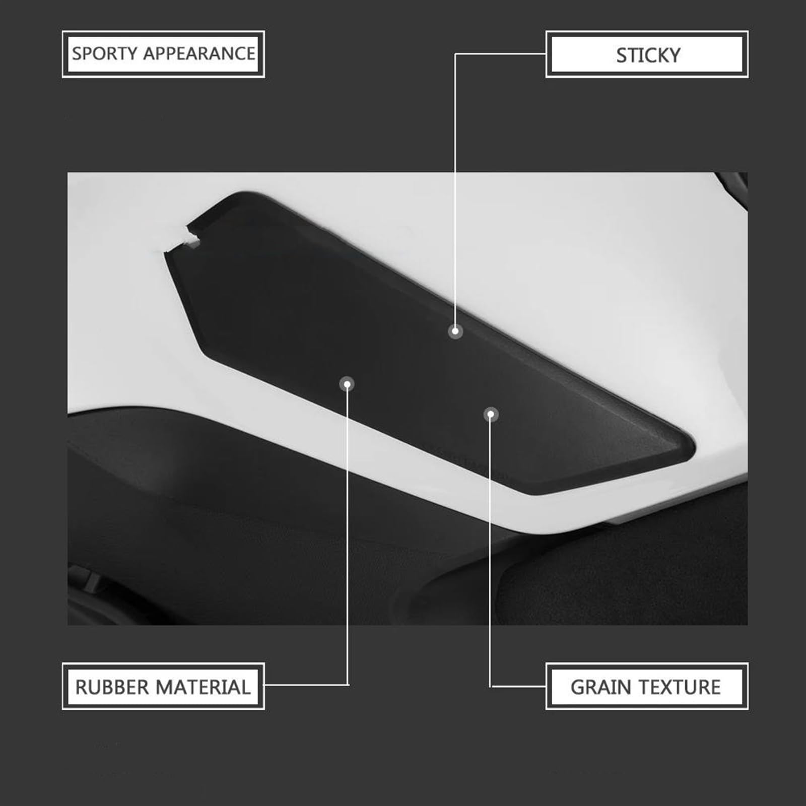 Protectores de depósito Almohadilla De Tanque De Combustible Lateral Para Motocicleta, Almohadillas Protectoras Para Tanque, Pegatinas, Calcomanía, Almohadilla De Tracción Para Agarre De Rodilla De Ga