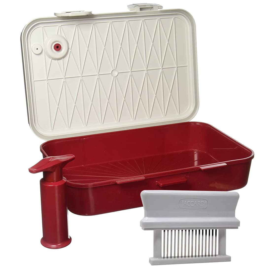 Jaccard 5 Minute Instant Marinater, With Tenderizer, White and Red