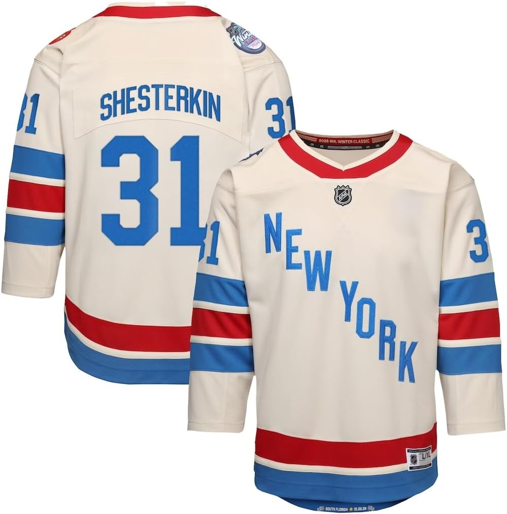 Igor Shesterkin #31 New York Rangers 2026 Winter Classic Premier Jersey - Youth Boys (8-20)