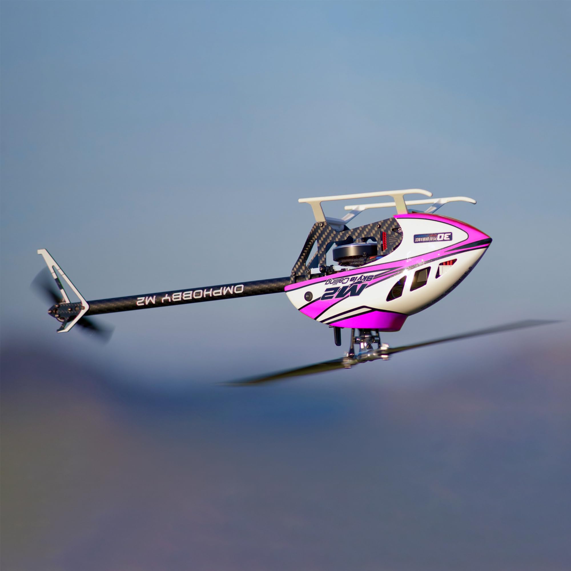 OMPHOBBY M2 V3 Sport BNF Hubschrauber – Hochleistungsfähig mit OFS3+ Flugcontroller, R40X-3 bürstenlosem Motor und ExpressLRS-Empfänger, Professioneller 6-Kanal 3D RC Helikopter für Erwachsene Grun