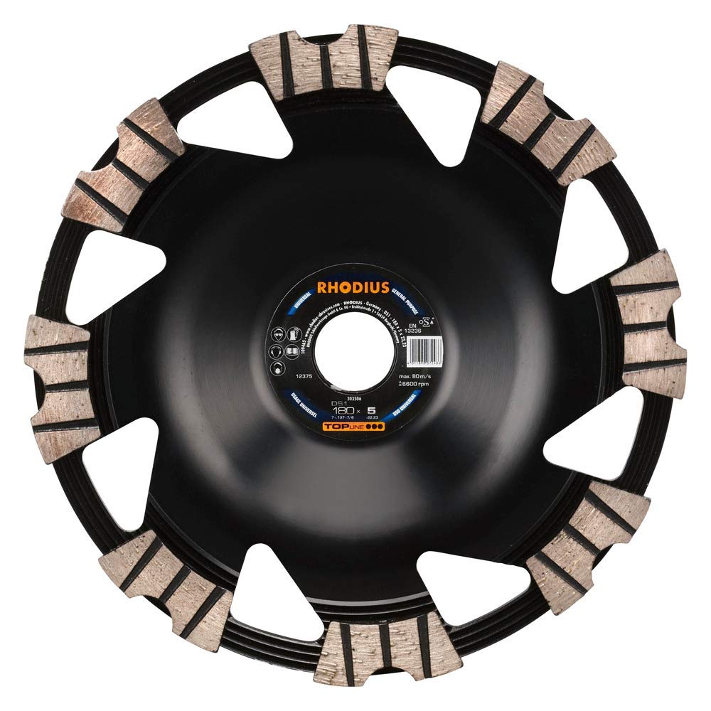 Disco abrasivo de diamante DS1, 180 x 5,0 x 8,0 x 22,23, VE: 1