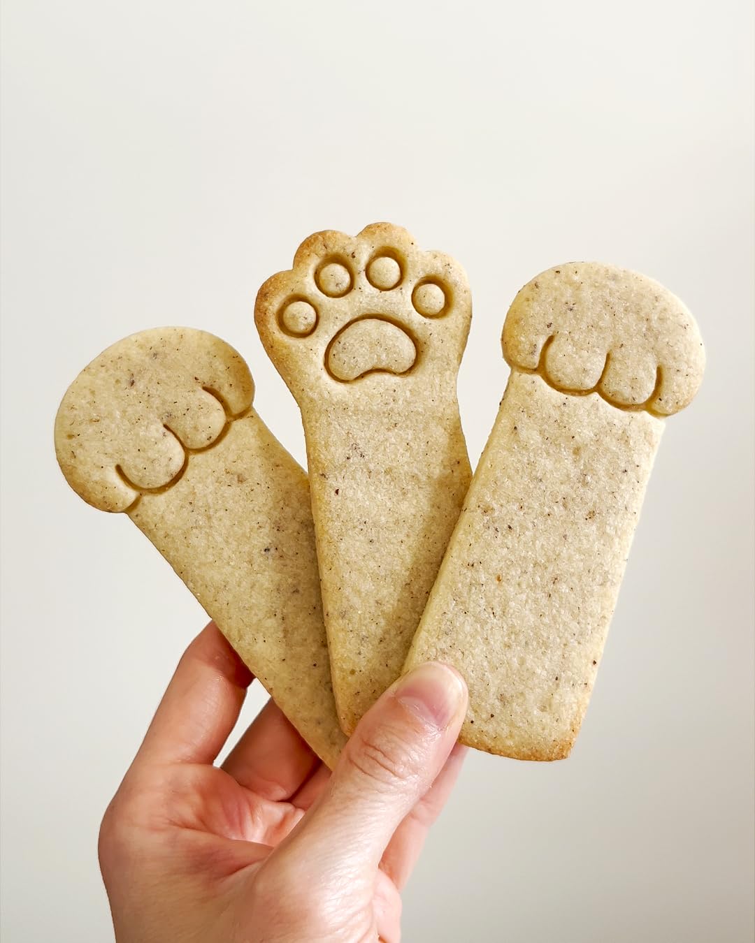 BAKERLOGY Set de 3 Emporte-pièce Pierre-Feuille-Ciseaux Patte de Chat - Conception détaillée d'emporte-pièces pour la pâtisserie et l'artisanat, adaptée au fondant, à la pâte, à l'argile