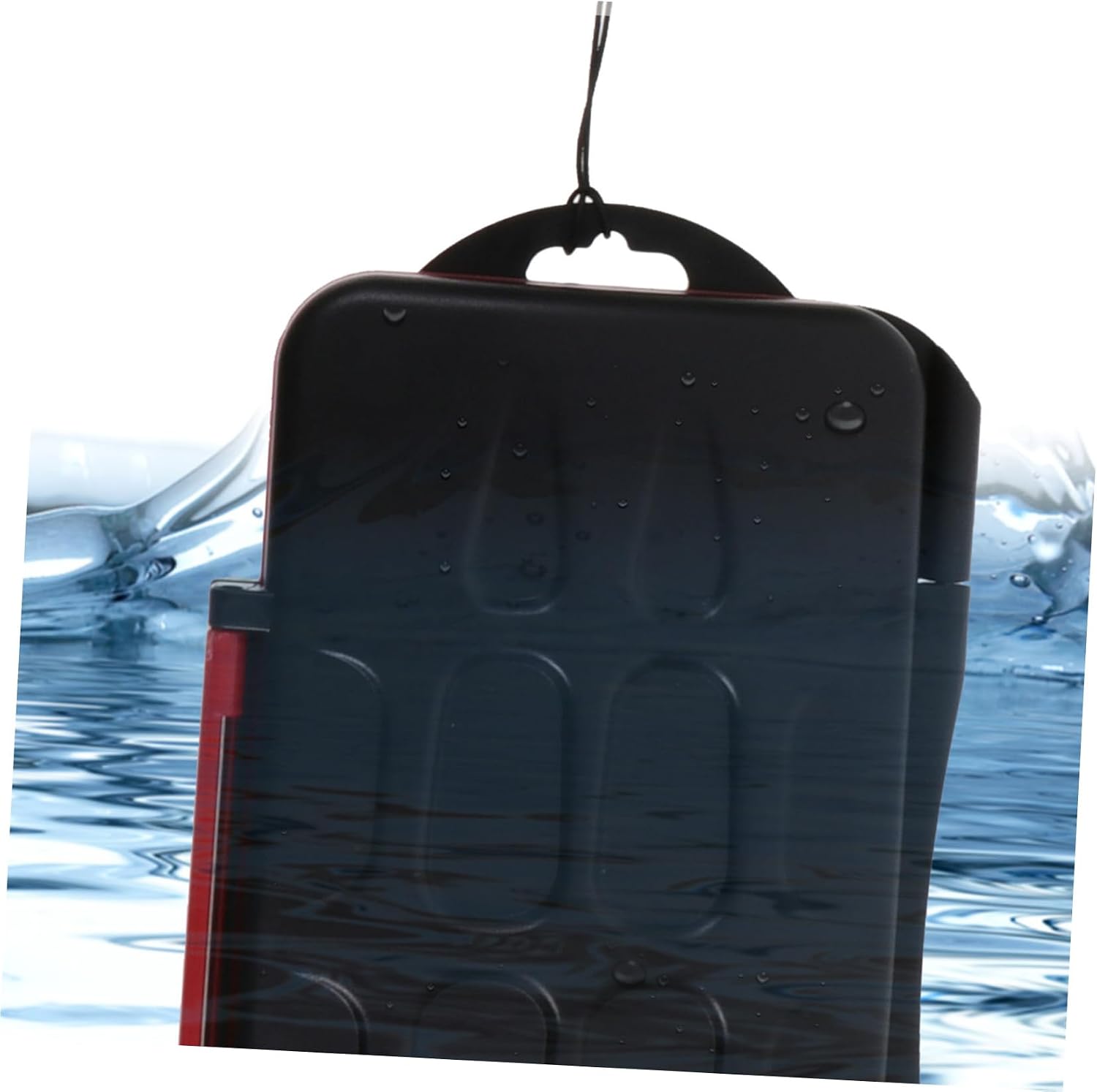 Memory Storage Case 12 Secure Digital 12 Plastic Waterproof Red