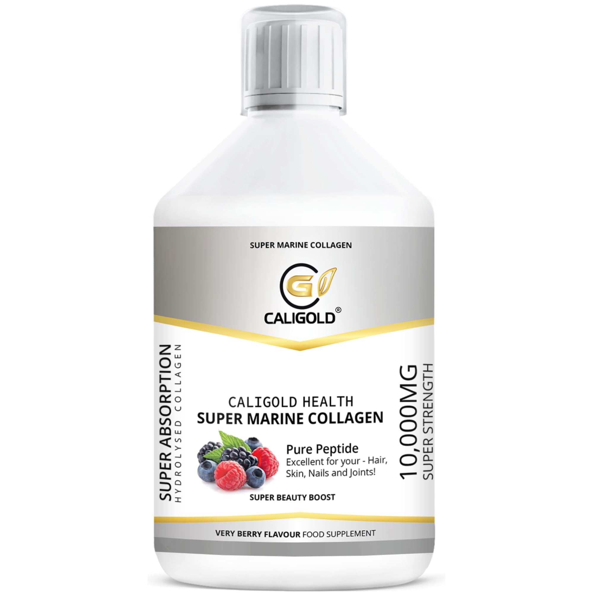 Health Super Marine Collagen Liquid - Excellent for Hair, Skin, Nails and Joints in Liquid Form 500ml Bottle