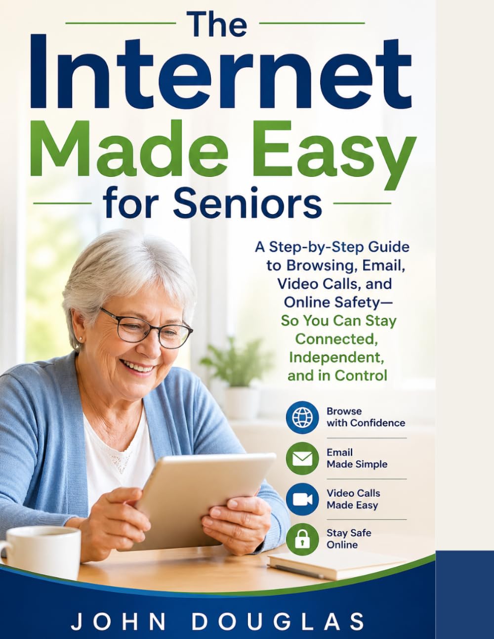 The Internet Made Easy for Seniors: A Step-by-Step Guide to Browsing, Email, Video Calls, and Online Safety—So You Can Stay Connected, Independent, and in Control (Tech Made Easy for Seniors Series)
