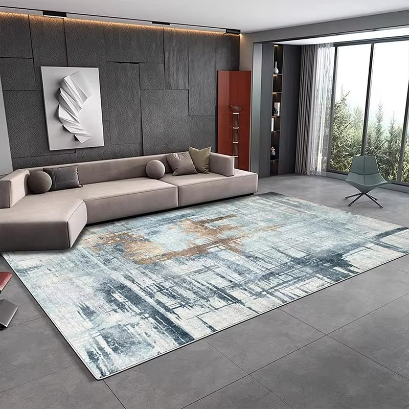 Tapis doux design moderne 180 x 250 cm pour salon et bureau