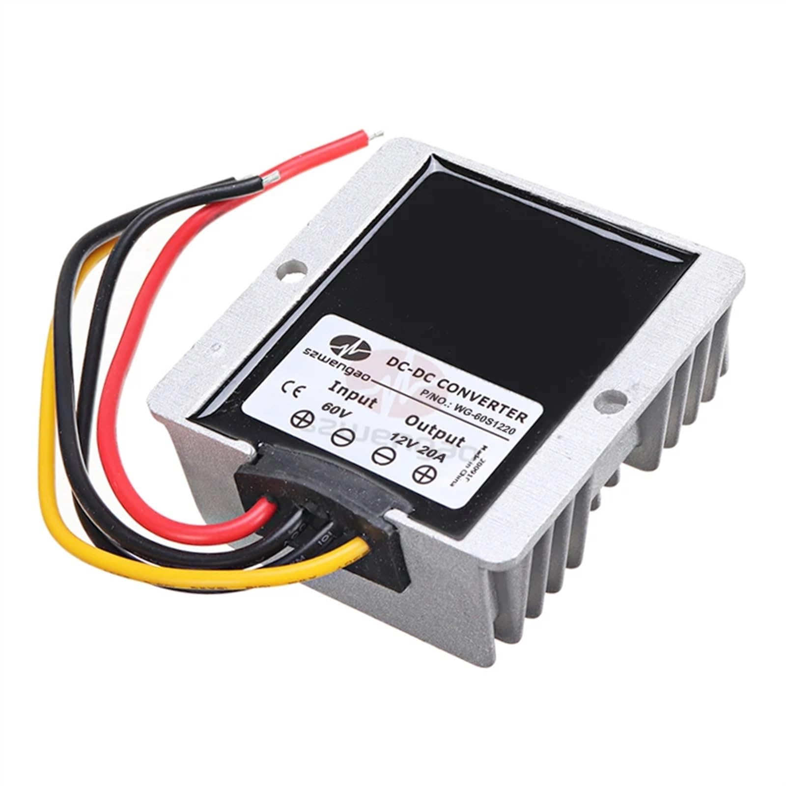 Konwerter napięcia obniżający napięcie 60V-12V 5A 10 A 20 A 24 V 36 V 48 V 60 V 72V do 12 V, regulator napięcia do wózka golfowego, ciężarówki, zasilania samochodu (24 V (18-36 V), 12 V 10 A)