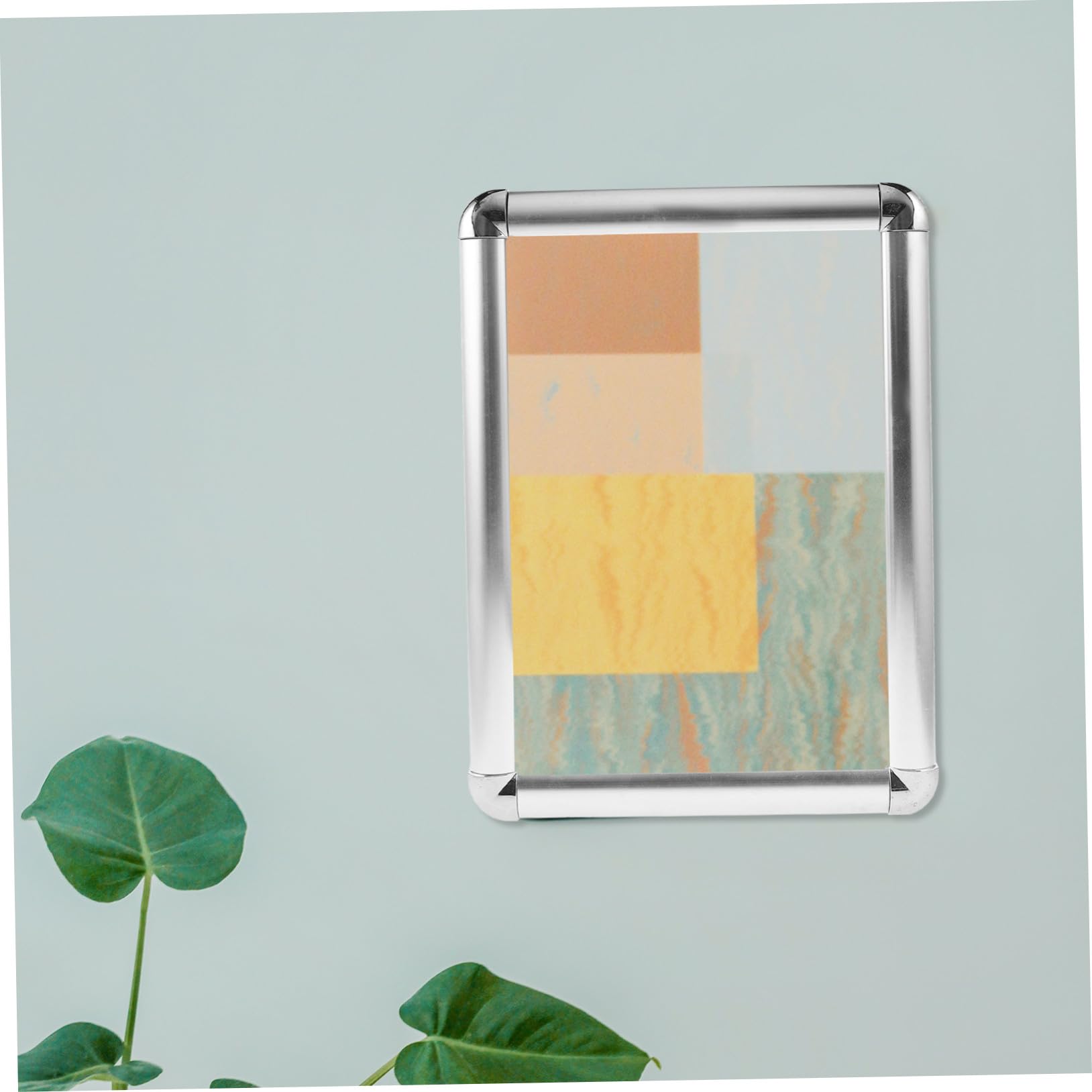 Marco de Fotos Ligero y Fácil de Cambiar Pósters A4 de Aleación de Aluminio Diseño Abatible Adecuado para Exhibir Certificados y Anuncios en Pared