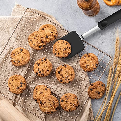 Image of Baskety Silicone Turner Spatula Set - 480F Heat-Resistant Flexible Rubber Silicone Spatulas - Silicone Cooking Utensil Set - Egg Turners, Pancake Flippers, Kitchen Spatulas ((M) Pack of 1)