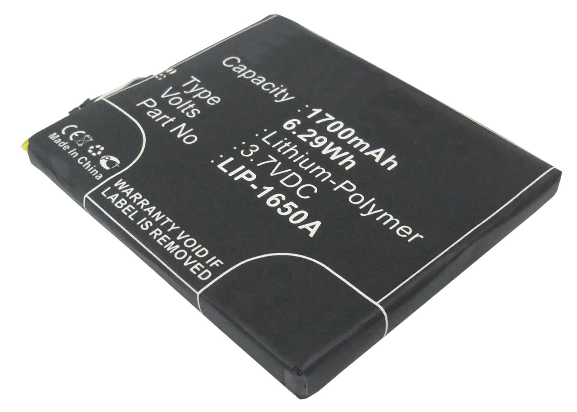 Synergy Digital WiFi Hotspot Battery, Compatible with FreedomPop Mobile 4G Hotspot WiFi Hotspot, (Li-Pol, 3.7V, 1700mAh) Ultra High Capacity, Replacement for Clear LIP-1650A Battery