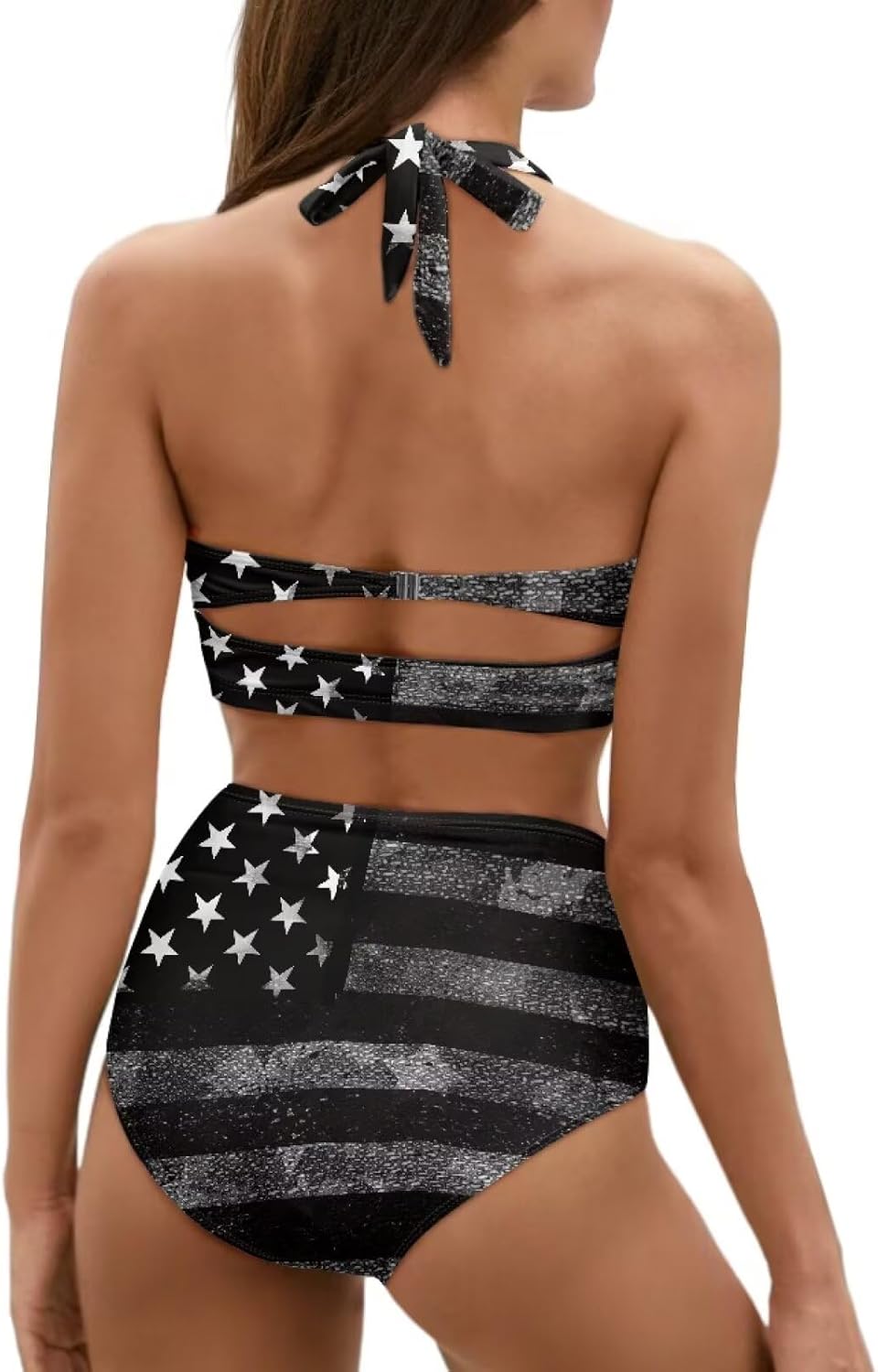 Yewattles Womens Bikini Two Piece Swimsuits Tummy Control Bathing Suits High Waisted Bikini Swimwear