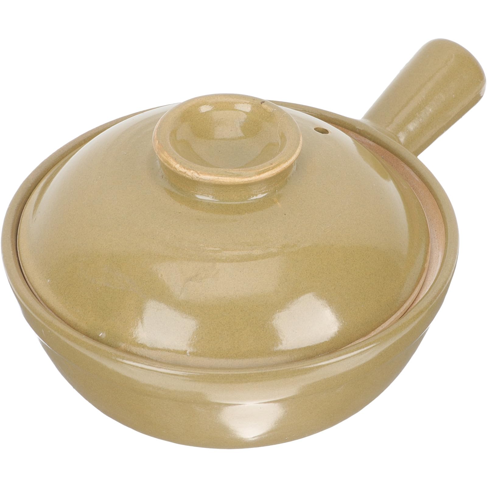 Pentola per Stufati Monouso 0, 5l in Argilla Cinese Manico Singolo | Facile da Pulire, Uso Sicuro, per Cucina Domestica, Adatta a Ricette di Riso, Noodles e Zuppa