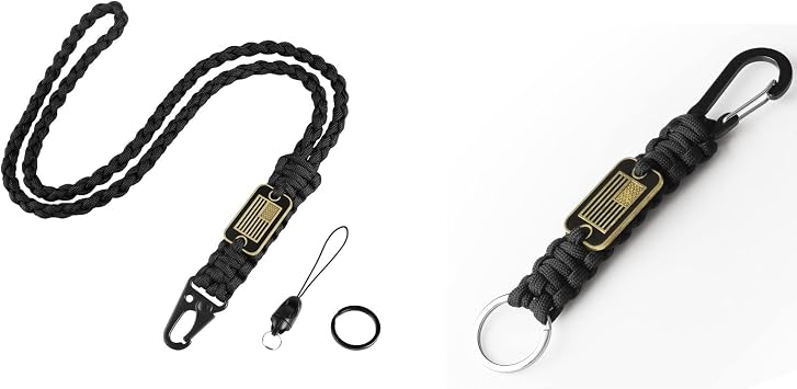 Short Keychain Lanyard for Keys & Long Paracord Key Lanyard