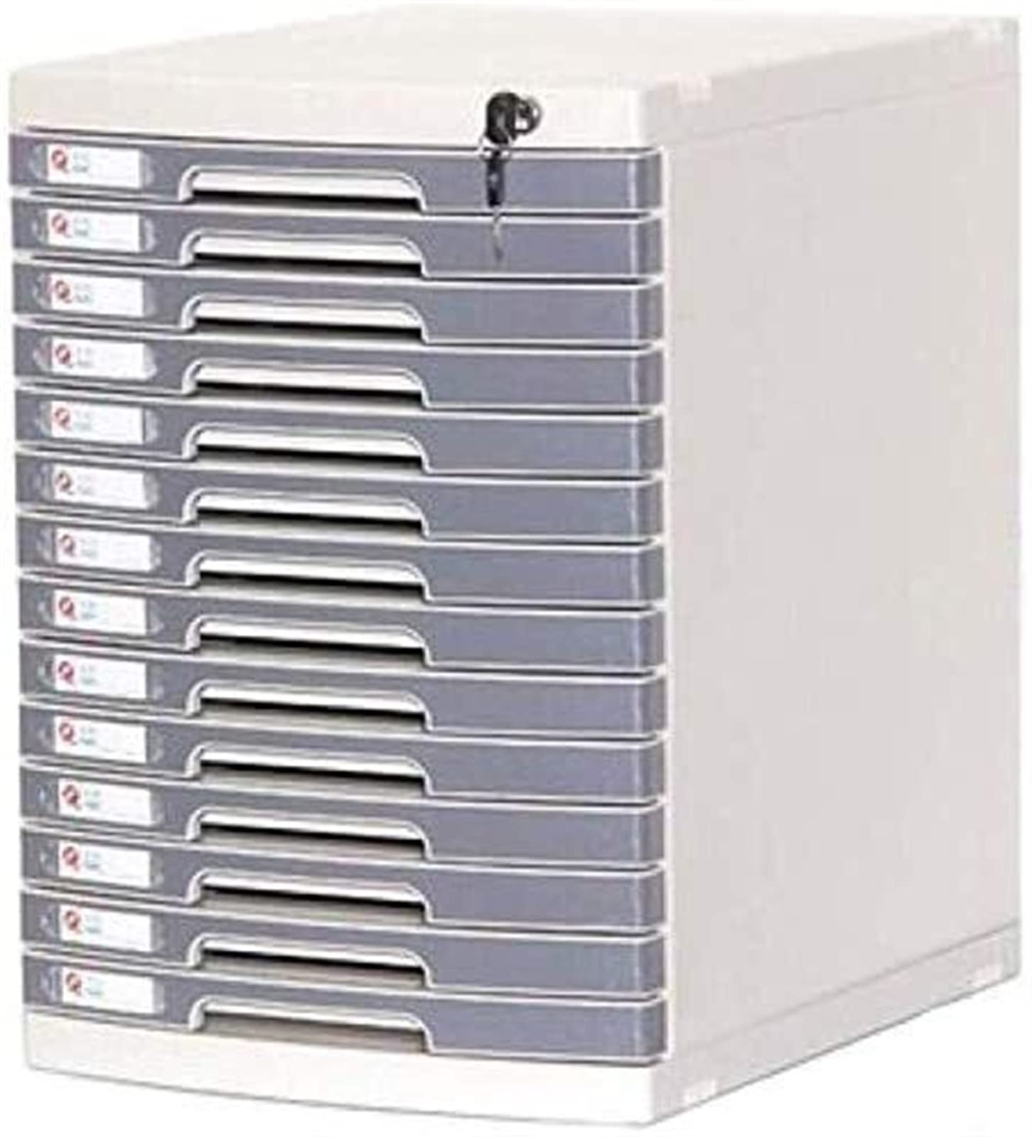 SaryEdge Desktop File Cabinet with Lock Office Plastic Multi-Layer Combination Cabinet Data Cabinet Drawer Shelf Organizer,