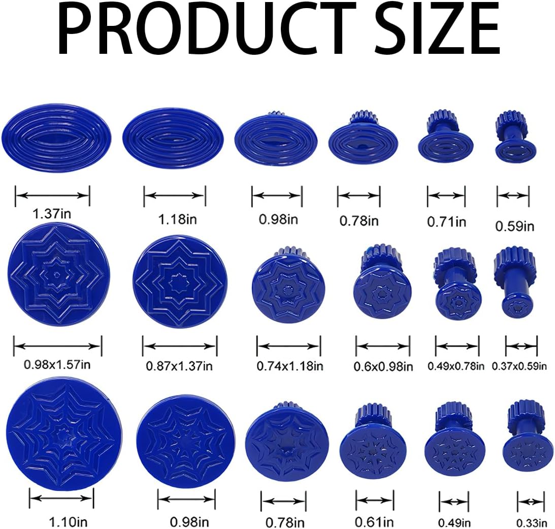 BELOMI 90 PCS Car Dent Puller Glue Tabs, Automotive Body Accessories Complete PDR Dent Removal Pulling Tabs Kit, Vehicle Paintless Repair Remove Tools Set Used for Trucks, SUVs and MPVs