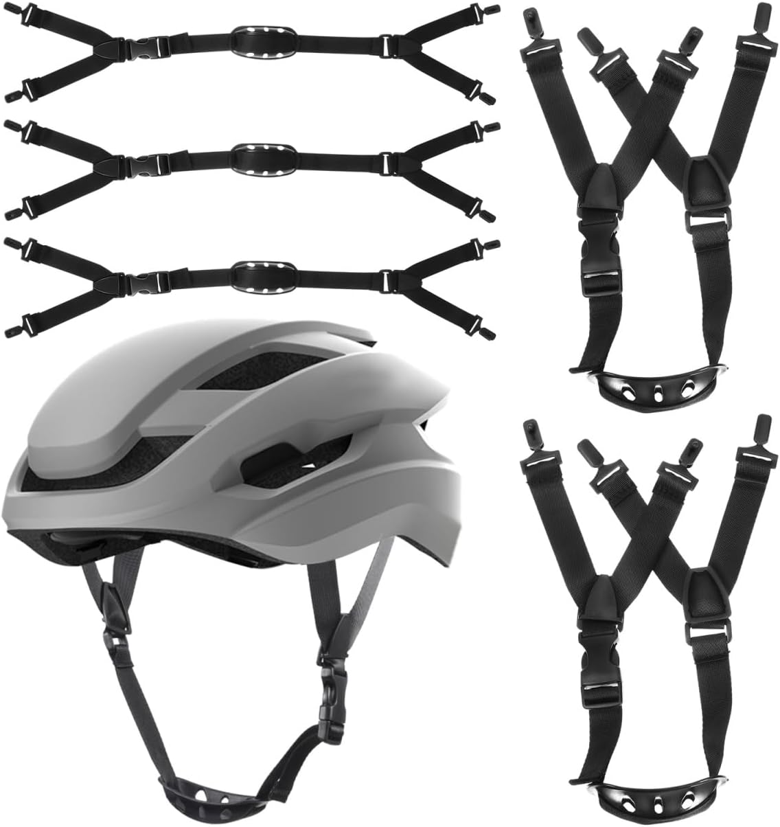 6 Pcs Hard Hat Chin Strap, 22 Inch Adjustable Polyester Universal Helmet Accessories, Construction Site Industrial Protective Gear Replacement