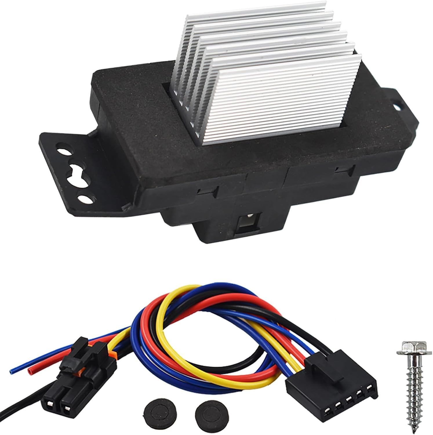 labwork Heater Blower Motor Resistor with Plug Harness 15-81727 RU359 Replacement for Chevy Impala Monte Carlo