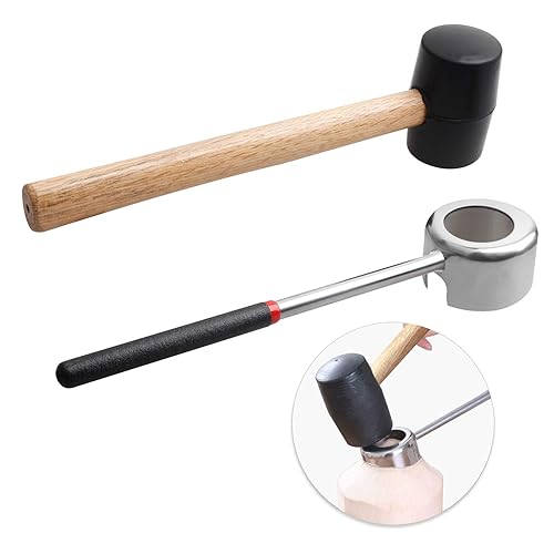 Coconut Opener Tools with Hammer, Super Safe & Easy to