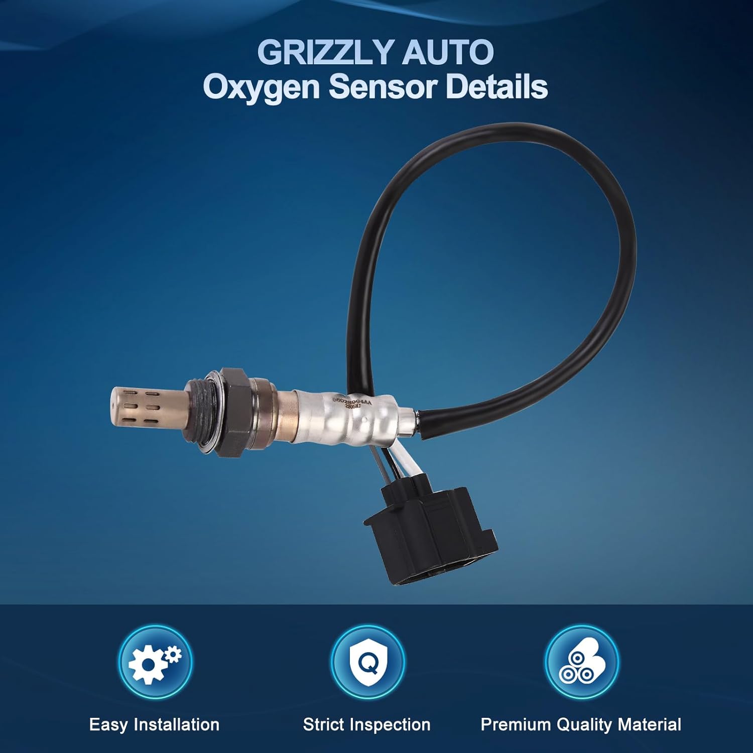 O2 Oxygen Sensor 56028994AA Upstream and Downstream Compatible with Dodge Dakota for Jeep Liberty Wrangler 2001 Grand Cherokee for Chry 2003 PT Cruiser 2.4L Replaces 56028994AB Set of 4
