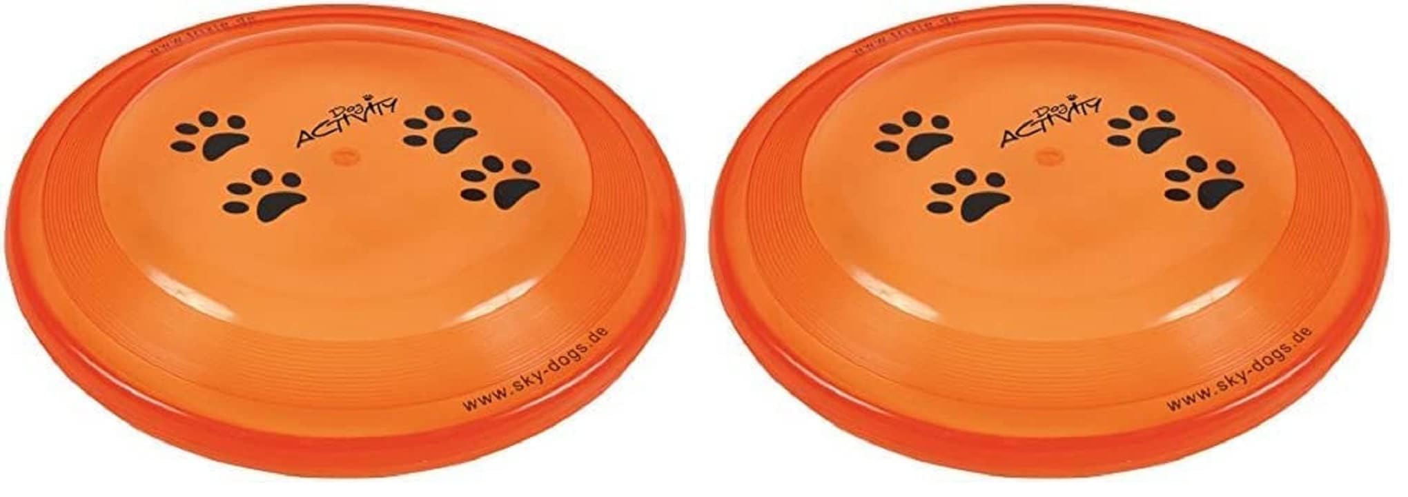 TRIXIE 3356 Dog Activity Dog Disc, bissfest, ø 23 cm, Sortiert (Packung mit 2)