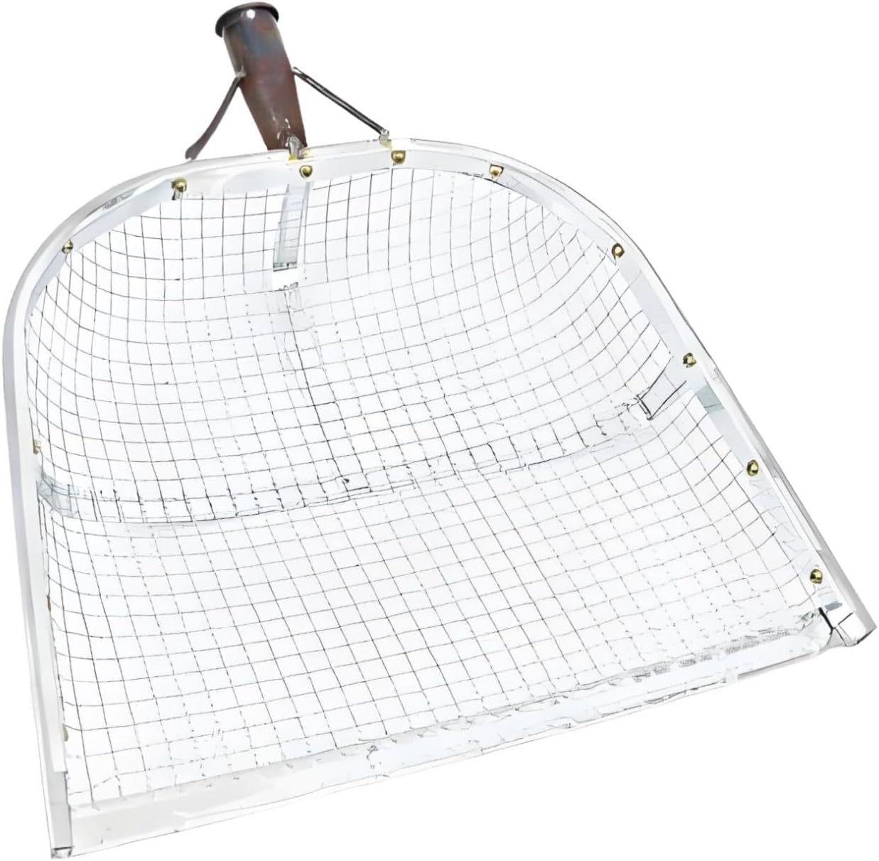 Generic Leaking Soil Trowel Practical Multipurpose Iron Handheld for Grain Chestnuts Peanut Chicken Coop Farming, 15 mm Leak