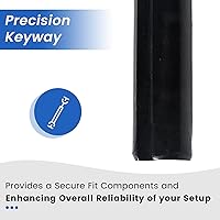 Vista 5 de Eje de transmisión de 10 "x 3/4" con chavetero de 3/16 "para Go Kart Mini Bike