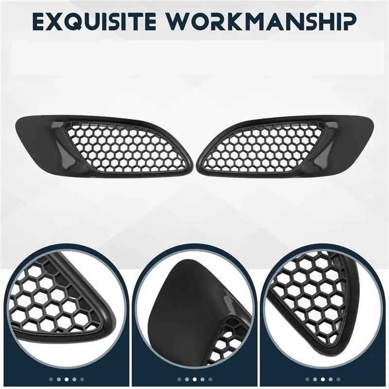 Persiennes écope décorative BMW E90 E93 M3 ouïes de capot ABS robuste - 5