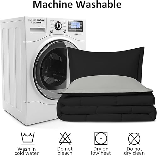 Miniatura 6 de LOVTEX Juego de edredón de 2 piezas de tamaño individual, juego de edredón de microfibra lavada ultrasuave para cama de tamaño individual, edredón