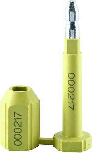 Miniatura 7 de Amarine Made Sello de perno (50 piezas) Sello de envío con numeración progresiva de impresión para contenedores de carga y remolques de camiones,