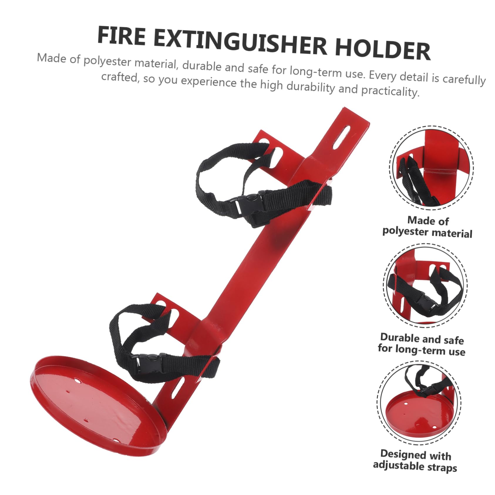 Soporte De Poliéster Para Extintor De Incendios De Coche Con Soporte Para Extintor De Incendios Soporte De Pared Para Extintor De Incendios Colgador Universal Montaje En Pared