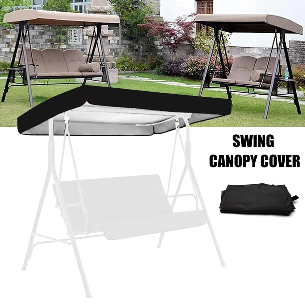 Copertura Amaca Altalena da Esterno, Tenda da Sole, da Giardino, Impermeabile, per Altalena, Copertura del Tetto, per Giardino Esterno, Cortile Copri Dondolo(Green 213x122x18cm)