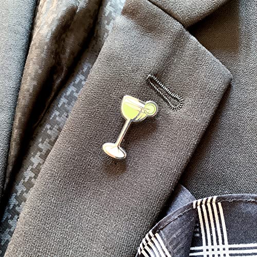 Image of Classic Cocktail Cute Enamel Pins for Bartender Aprons, Jackets, Backpacks and Purses, Shirt and Suit Lapels, Button Badges Brooch Fashion Jewelry