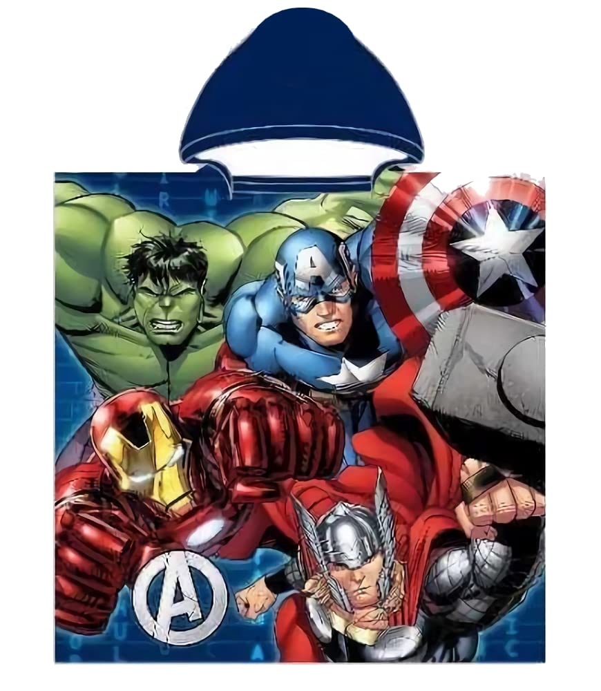 FACTORY CR Poncho Towel Beach Microfiber 50x100cm by Avengers, Colour, único