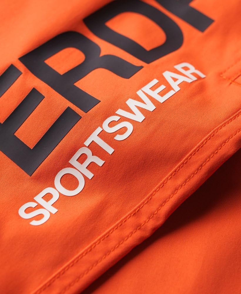 Superdry Męskie spodenki sportowe z materiału pochodzącego z recyklingu