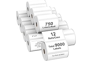 AveneMark 4x2 Direct Thermal Labels (12 Rolls)