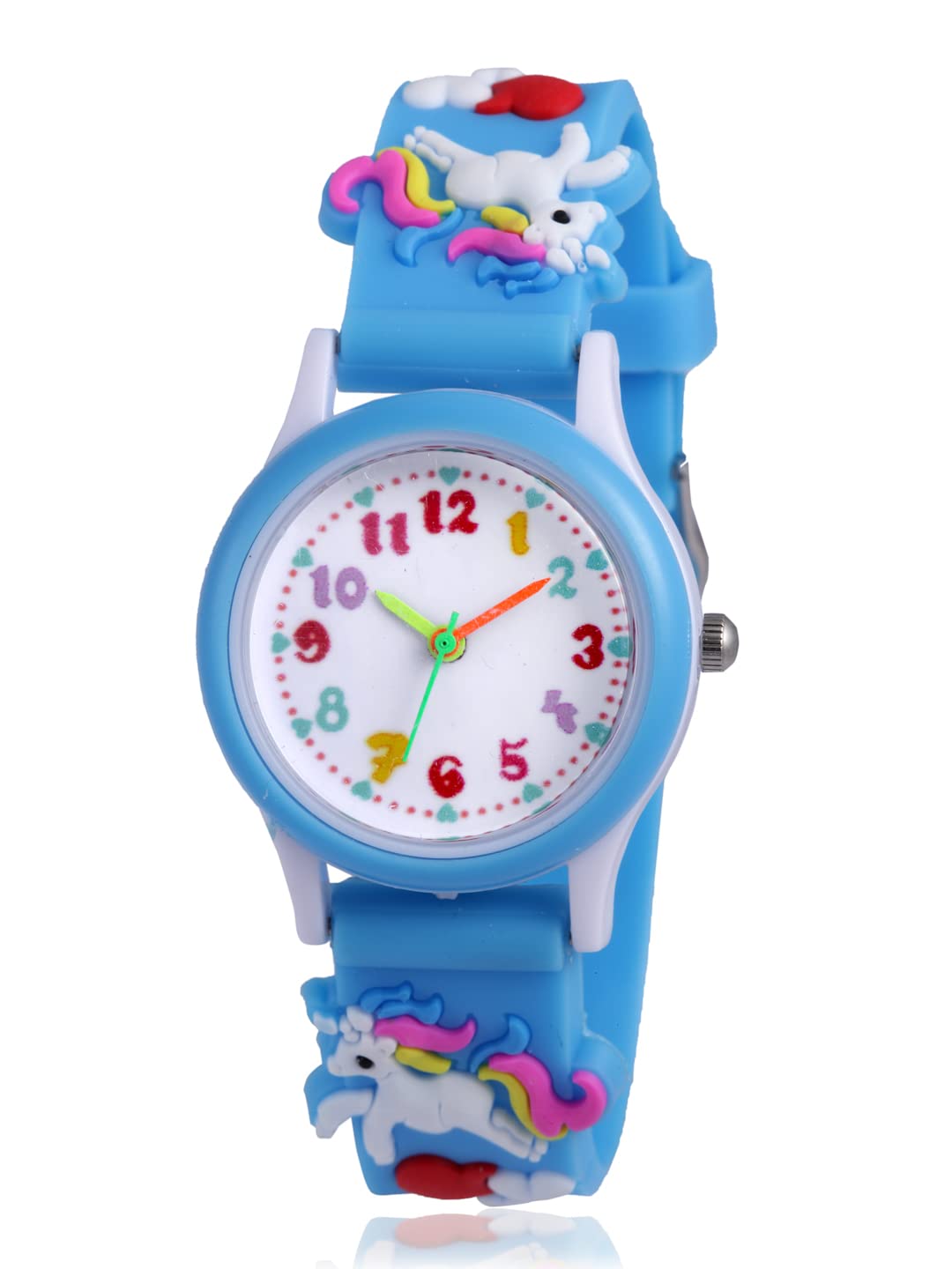 Stoln Kids Creative & Smart Latest deigned with Multiple Color Wrist Watches for Girl and Boys (SkyBlue/White) (B0BN1CF49N) Amazon Price History, Amazon Price Tracker