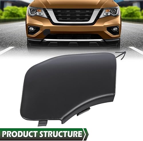 Miniatura 3 de GRAND ORANGE Soporte de parachoques delantero para tapa de remolque compatible con Nissan Pathfinder 2016-2019 622A0-9PF0A