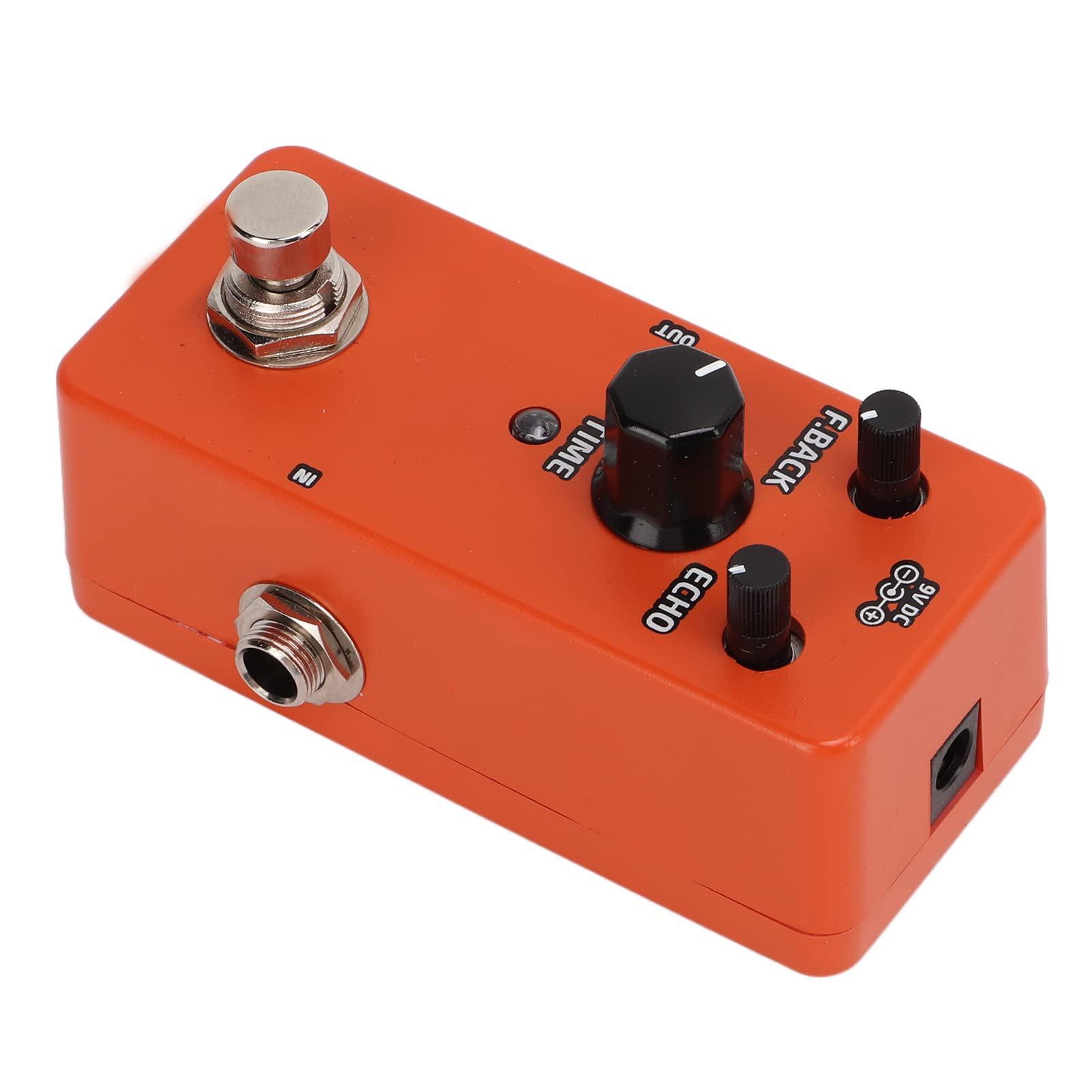 CHICIRIS Analogowy pedał Efektów Delay, pedał Efektów Gitarowych Vintage Mini Single Block z True Bypass i Wskaźnikiem LED, Zapewniający Ciepły, Czysty i Gładki Dźwięk Opóźnienia w Stylu