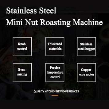 Fully Automatic Hot Air Coffee Bean Roaster, 1500W Commercial & Home Electric Grain Roasting Machine with Timer & Temperature Control