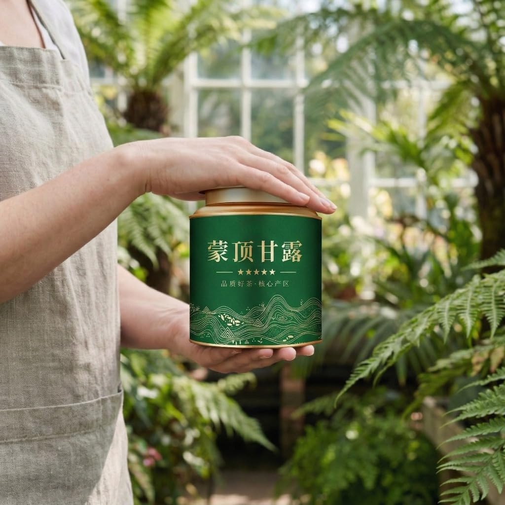 Thé Vert Mengding Ganlu 250g*2 | Thé En Vrac 17,64oz | Thé De Printemps De Catégorie A, Récolté Avant Qingming | Pour Se Faire Plaisir Ou Pour Offrir
