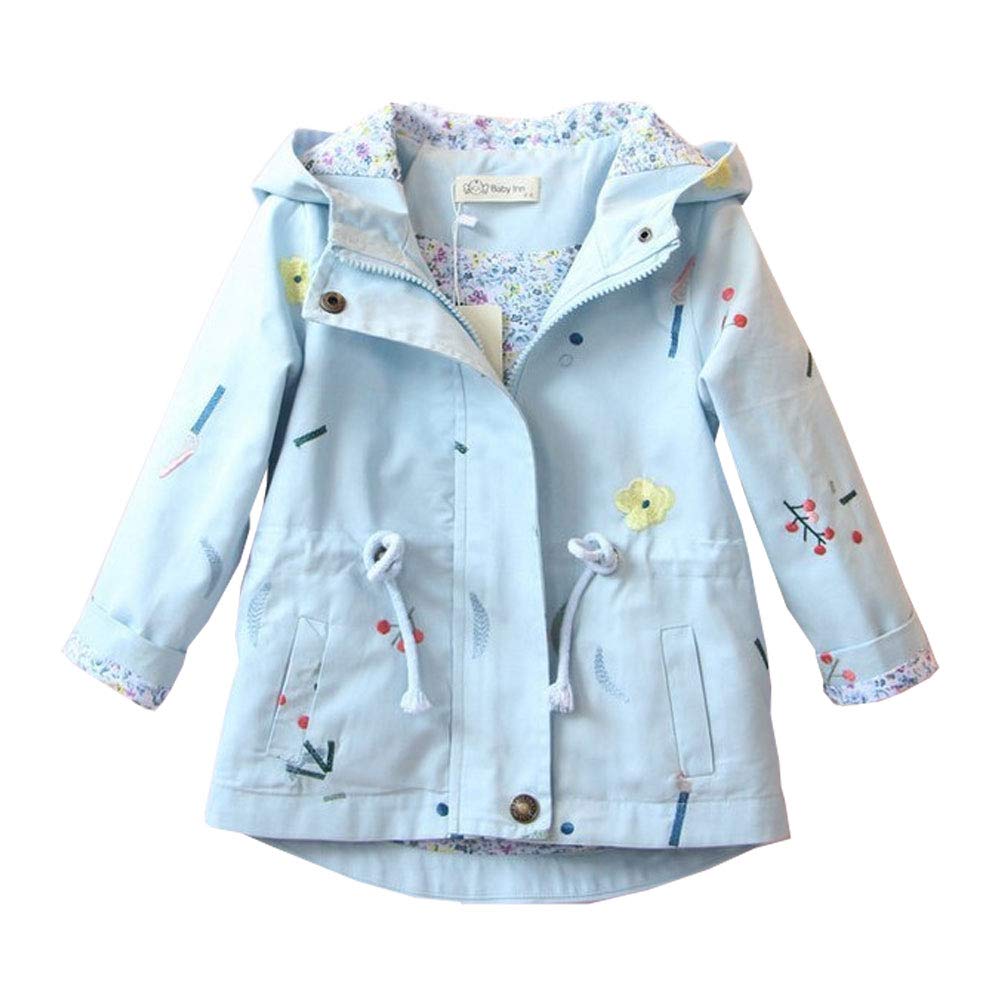 Chaqueta de Primavera para Niñas Chaqueta con Cordón para Otoño con Estampado