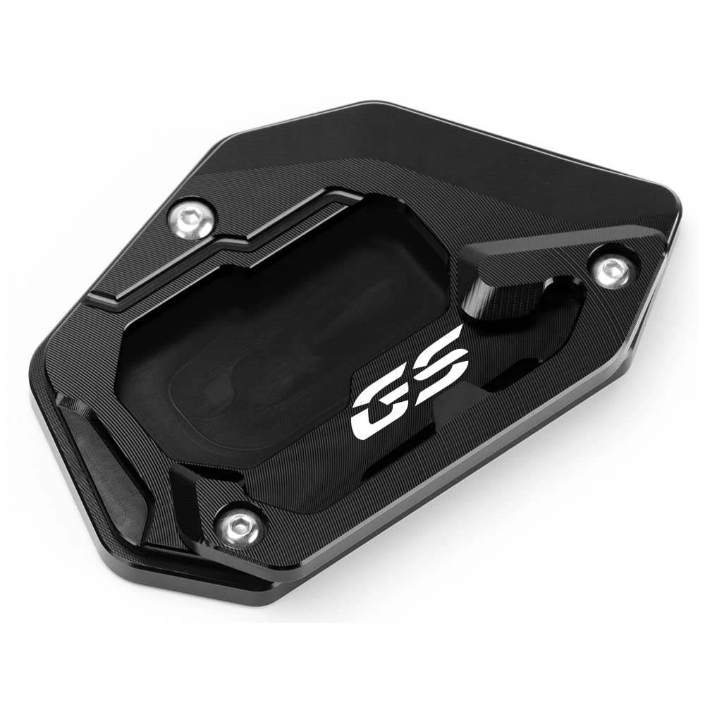 Motorcycle CNC Kickstand Extension Pad For BMW R1200GS/R1250GS Adventure - Aluminum, Prevents Sinking