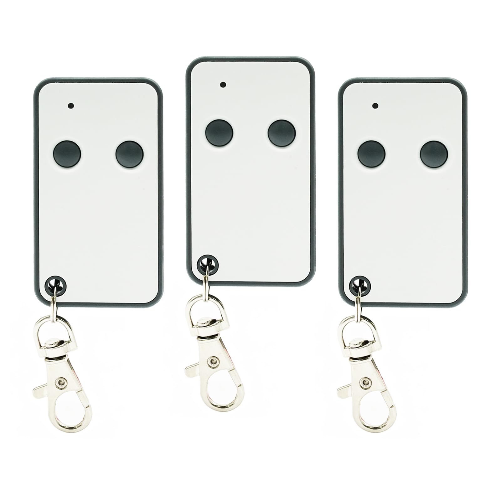 433,92MHz Mando Garaje Universal, Mando a Distancia Compatible with Roger E80, TX52R/E80, TX54R, H80, TX1M80,2 Canales Clonador Mando Garaje Inalámbrico (3 Unidades)