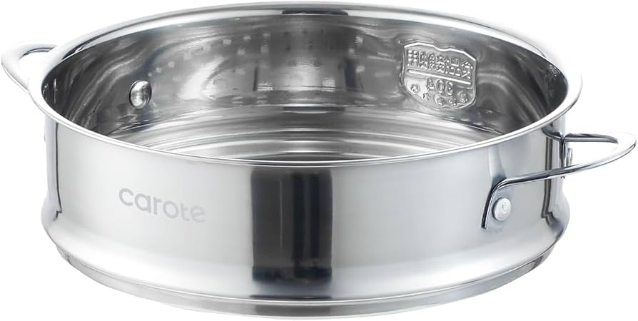 Amazon | CAROTE カローテ せいろ蒸し器 20cm ステンレス 重ねて